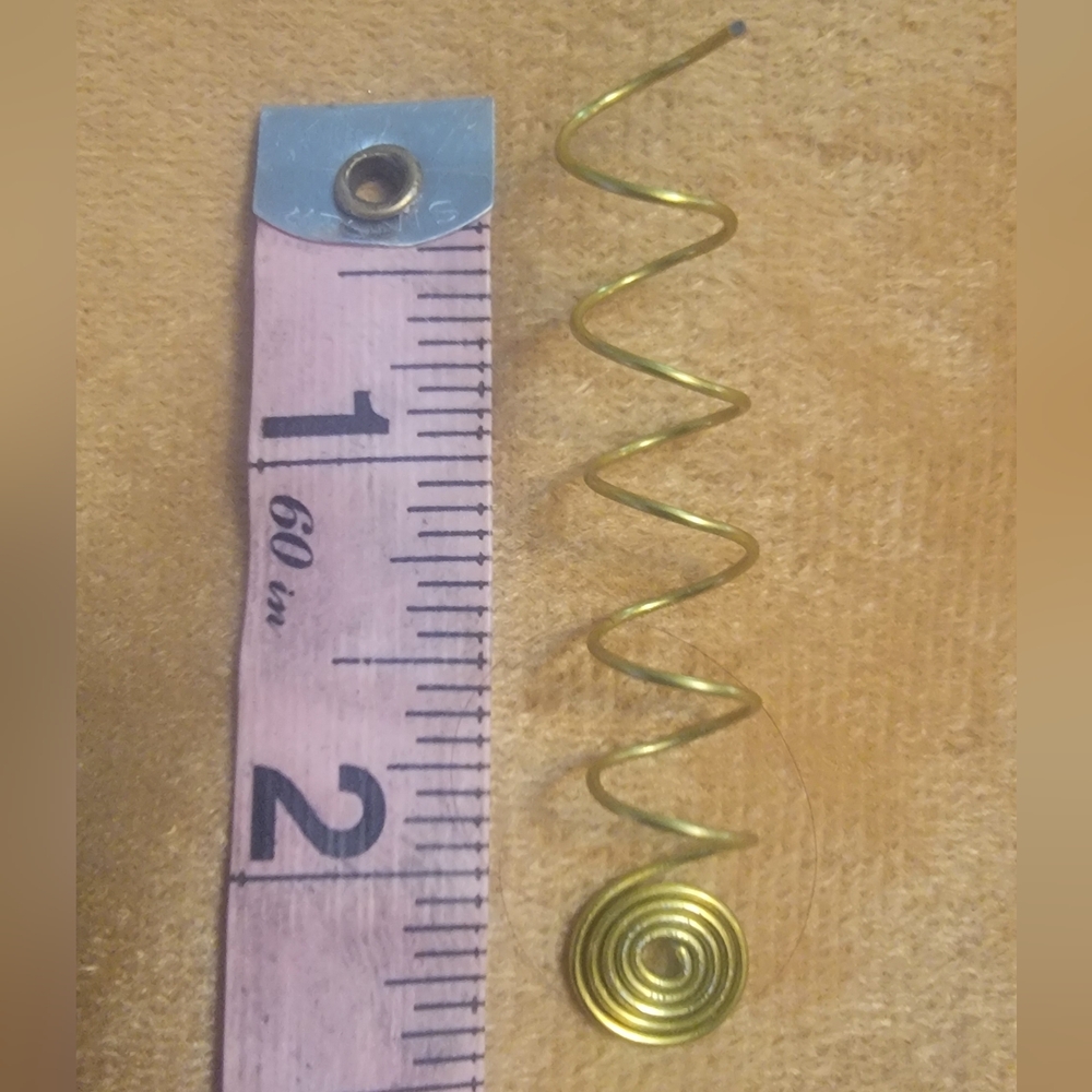 Gold Spiral Wire Hair Coil